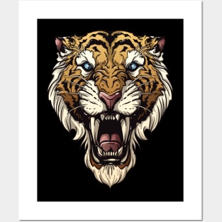 saber toothed tiger / cat Posters and Art